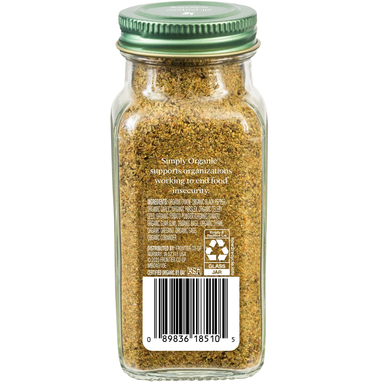 All-Purpose Seasoning, Certified Organic, Kosher, 2.08 Oz