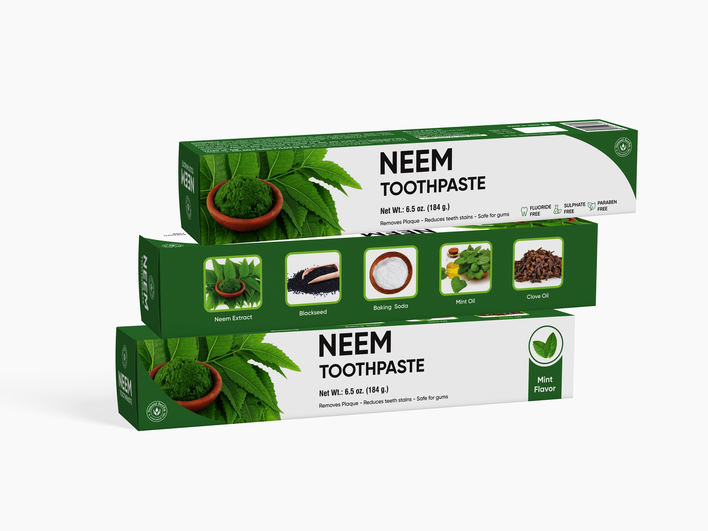 Yunani Neem Toothpaste – Fluoride-Free Herbal Toothpaste for Natural Oral Health