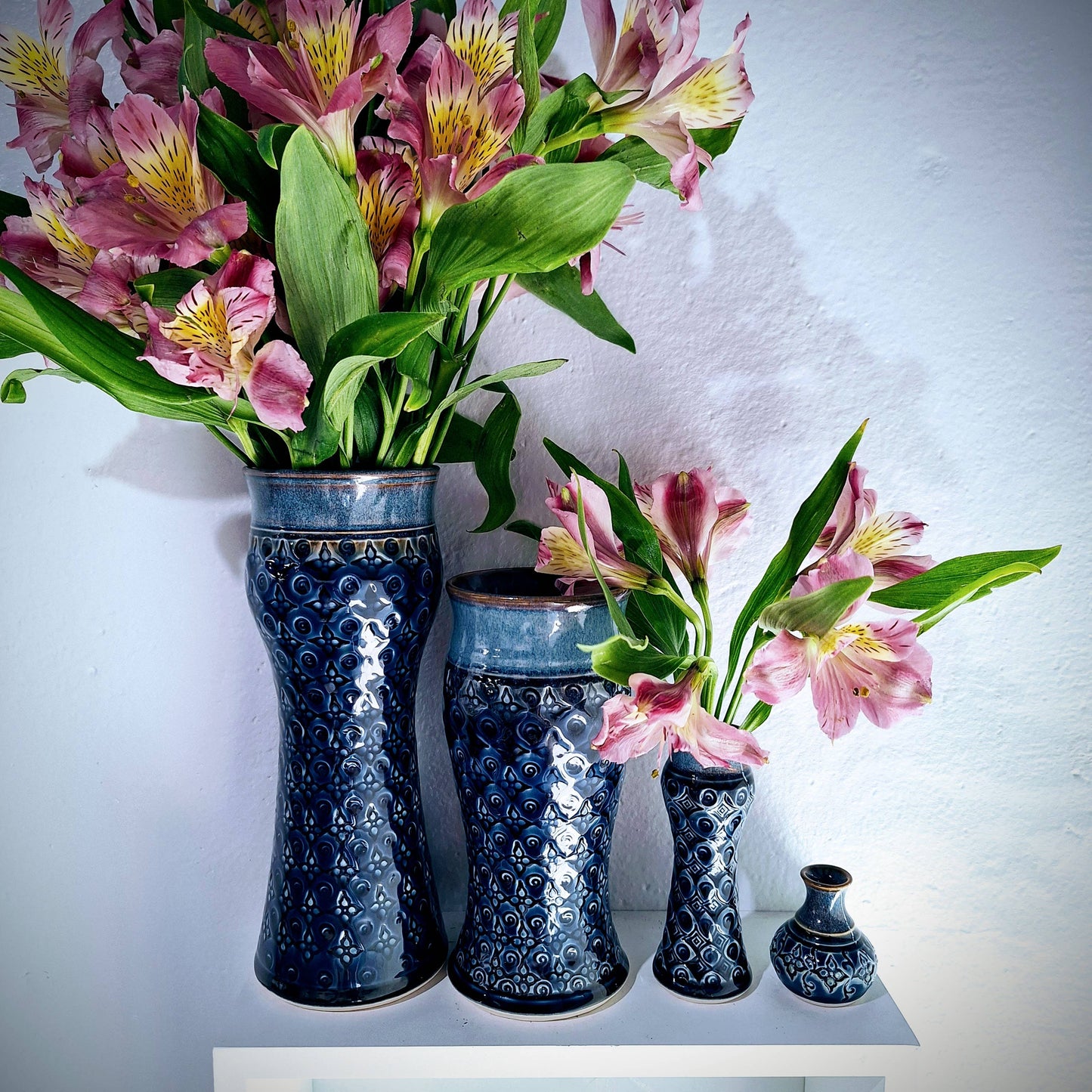 Amphora Bud Vases w/full pattern Made to Order