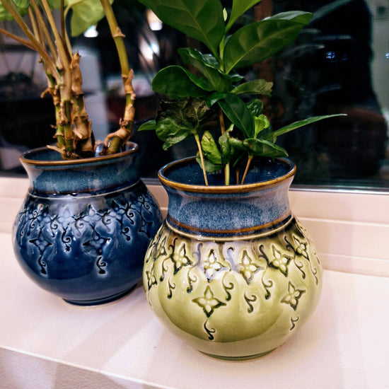 Handmade Stoneware Tabletop Planter Decoration Made to Order
