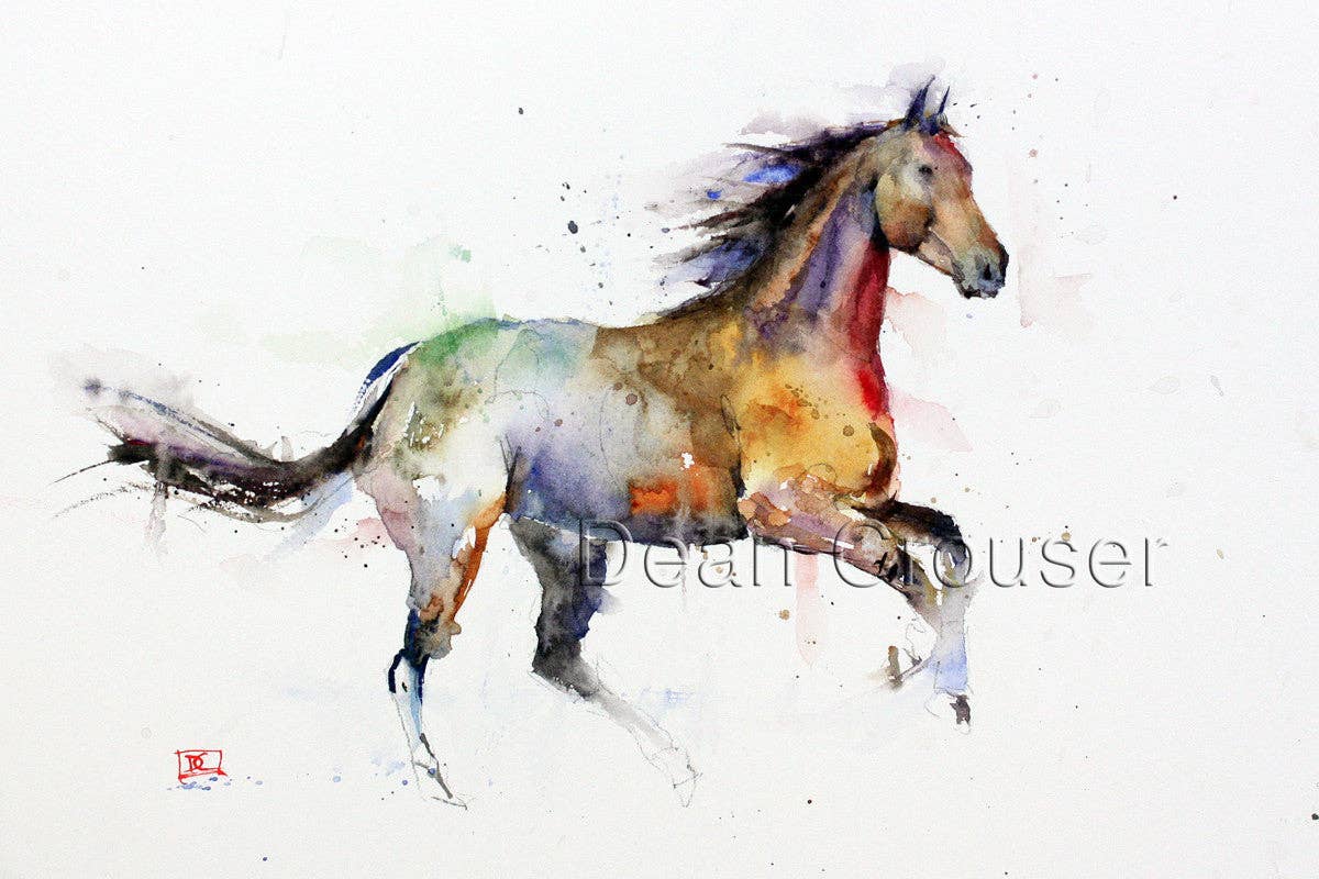 5 x 7" Greeting Card  'FREE SPIRIT'