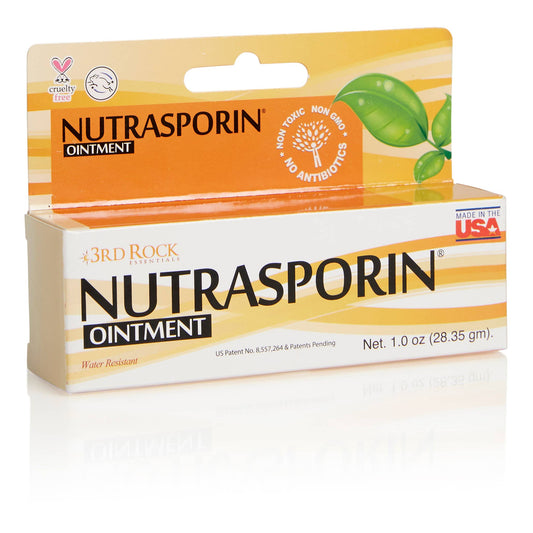 NUTRASPORIN® Beeswax Ointment – Natural Antibiotic Alternative with Chelated Silver Oxide (Water-Resistant, Vegetarian)