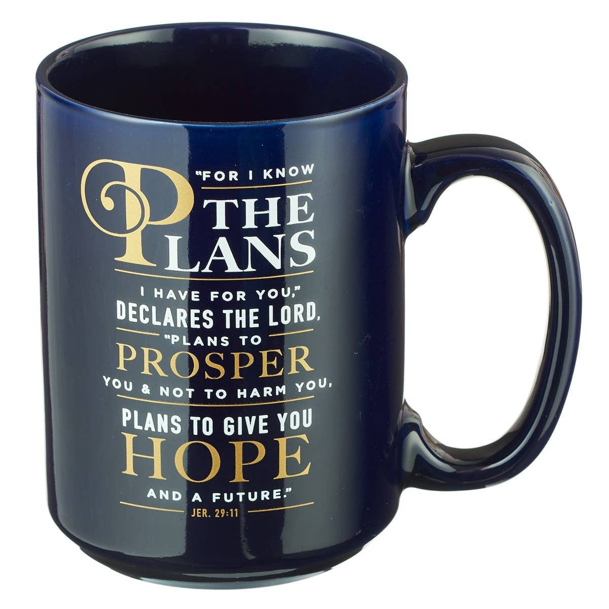 Mug Navy For I Know the Plans Jer. 29:11