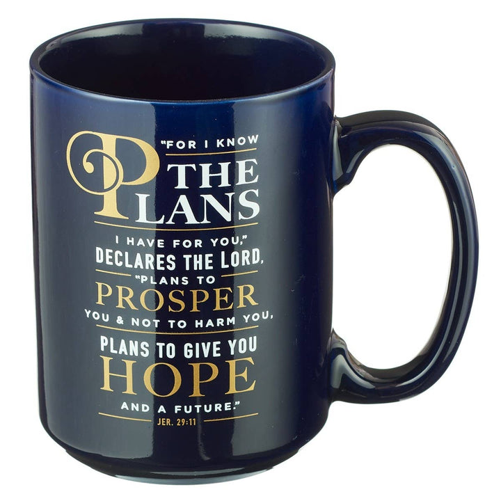 Mug Navy For I Know the Plans Jer. 29:11