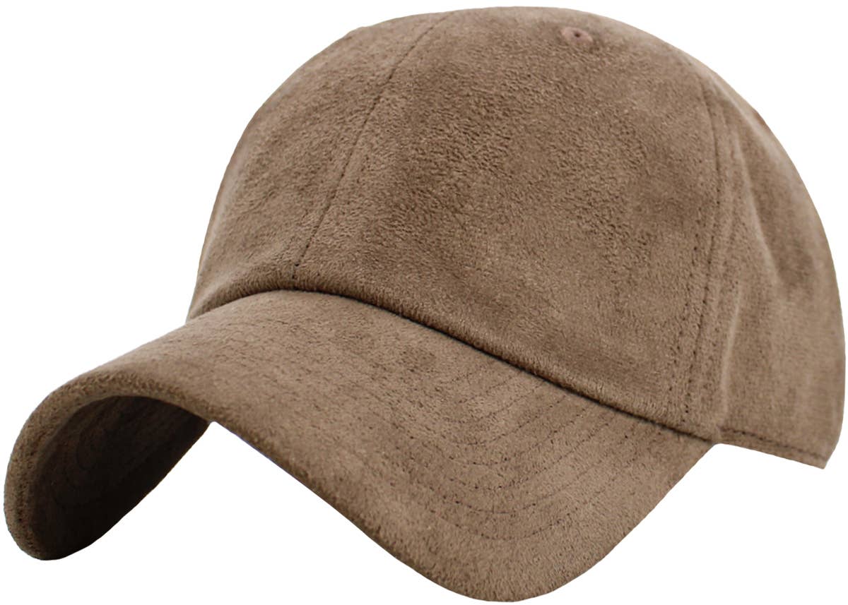 SUEDE BASEBALL CAP