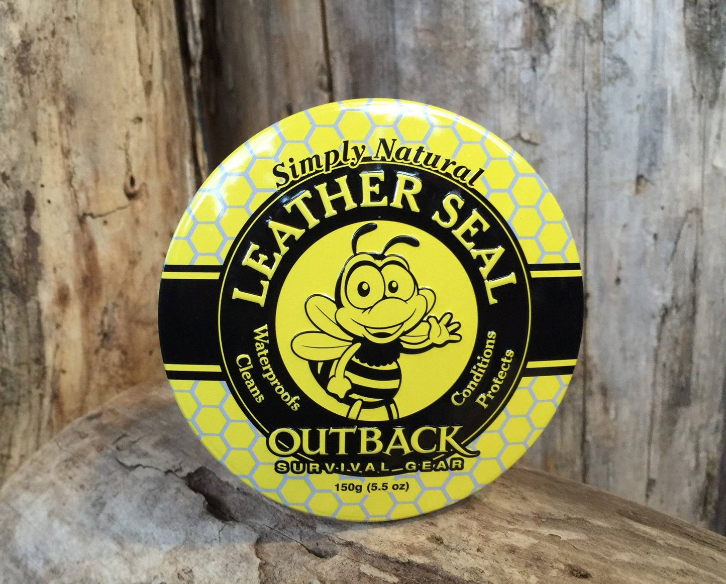 Outback Survival Gear 5.5oz Tin ~ Leather Seal Conditioner Moisturizer Protects