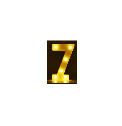 Luminous LED Letter Number Night Light English Alphabet Number Battery Lamp Romantic Wedding Christmas Party Decoration