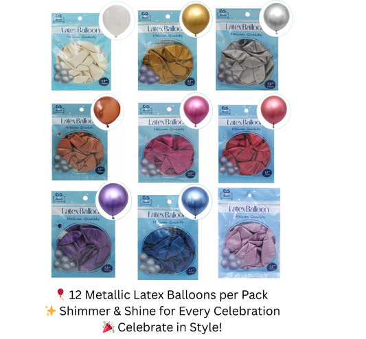 Metallic Latex Balloons – Add Shine to Every Celebration!