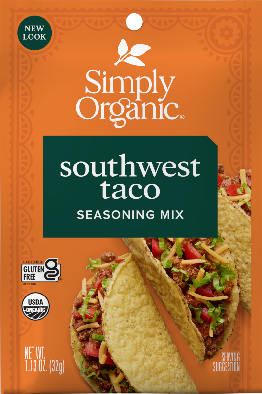 Simply Organic Southwest Taco Seasoning, Certified Organic
