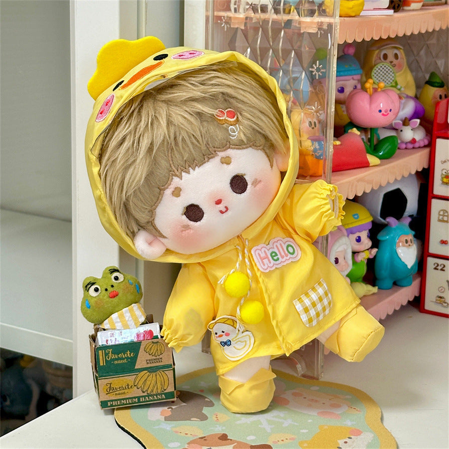 10cm20cm Cotton Doll Clothes Suit Cute Animal Outdoor Raincoat