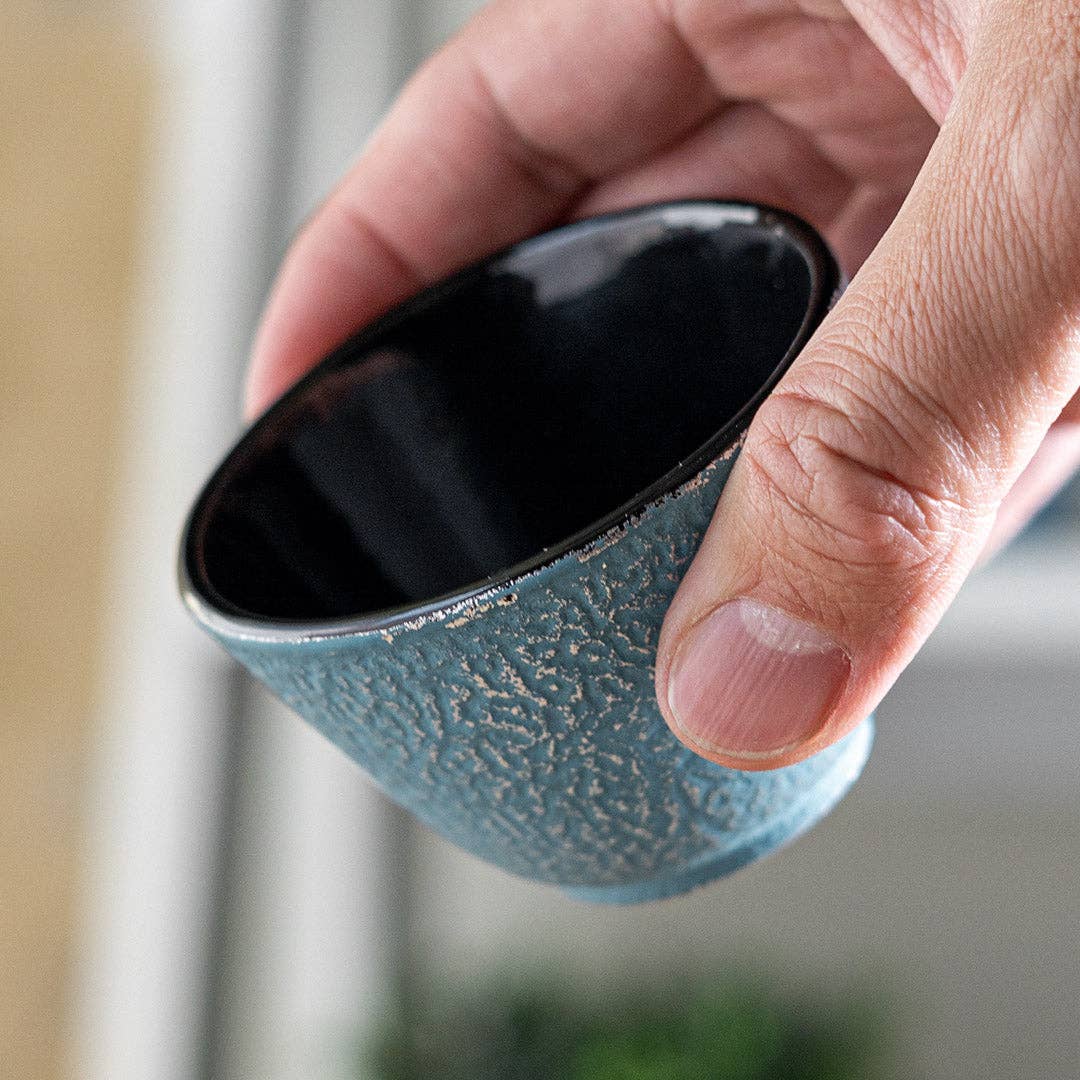 3oz Blue Cast Iron Tea Cup (1/36)