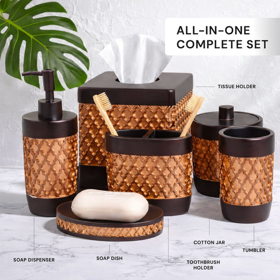 Bathroom Set – Wally, 6 Piece