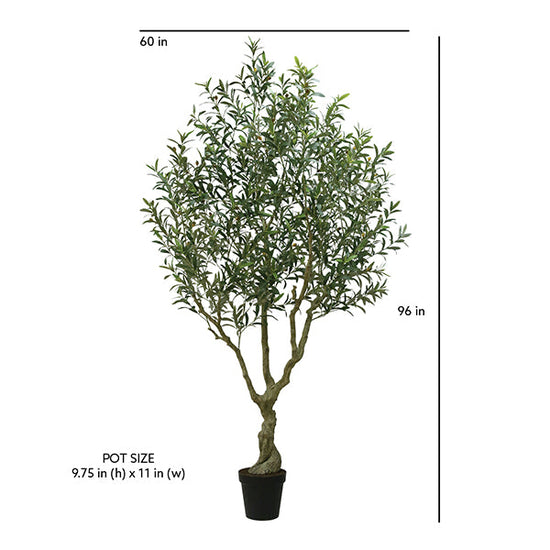 8' Faux Olive Tree