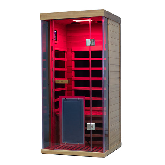 Pre-order SR01 1 Person Red Cedar Far Infrared Sauna Restocking July 31