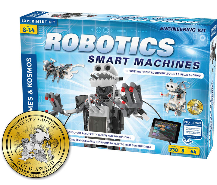 Robotics Smart Machines: Build 8 Robots, STEM Kit for Kids 8+