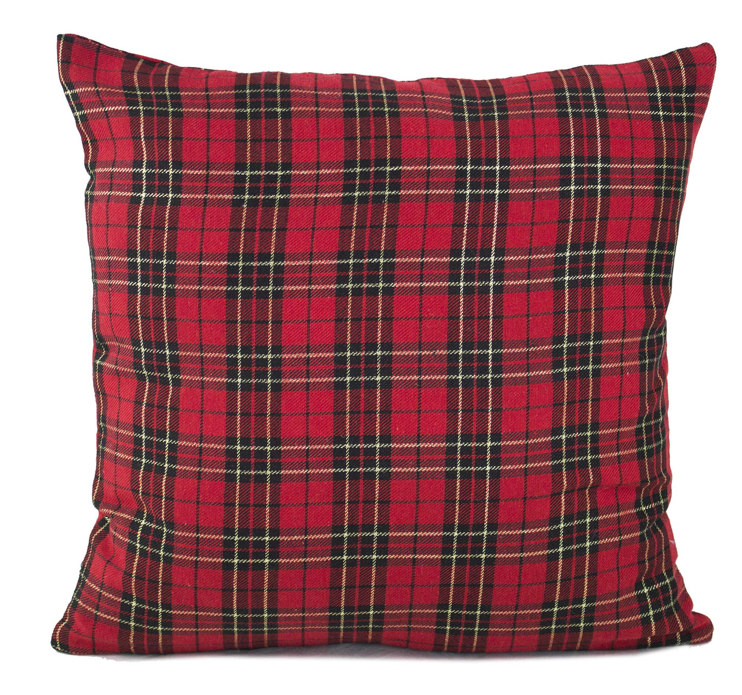 Fennco Styles Holiday Tartan Plaid Dazzle Christmas Decorative Throw Pillow