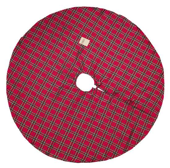 Fennco Styles Holiday Tartan Plaid Dazzle Christmas Decorative Tree Skirt