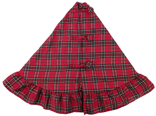 Fennco Styles Holiday Tartan Plaid Dazzle Christmas Decorative Tree Skirt