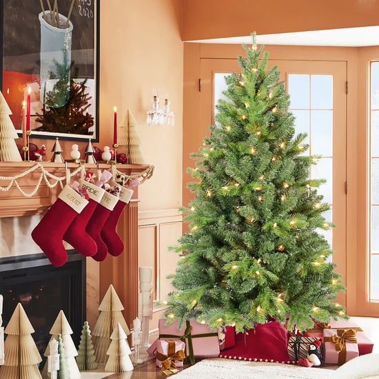 8FT Christmas Tree with 1847 PE+PVC Tips