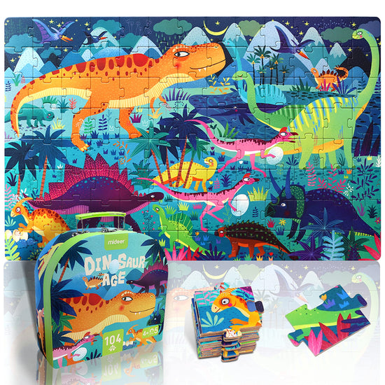 Prehistoric Age Dinosaur Puzzle - 104 Pieces