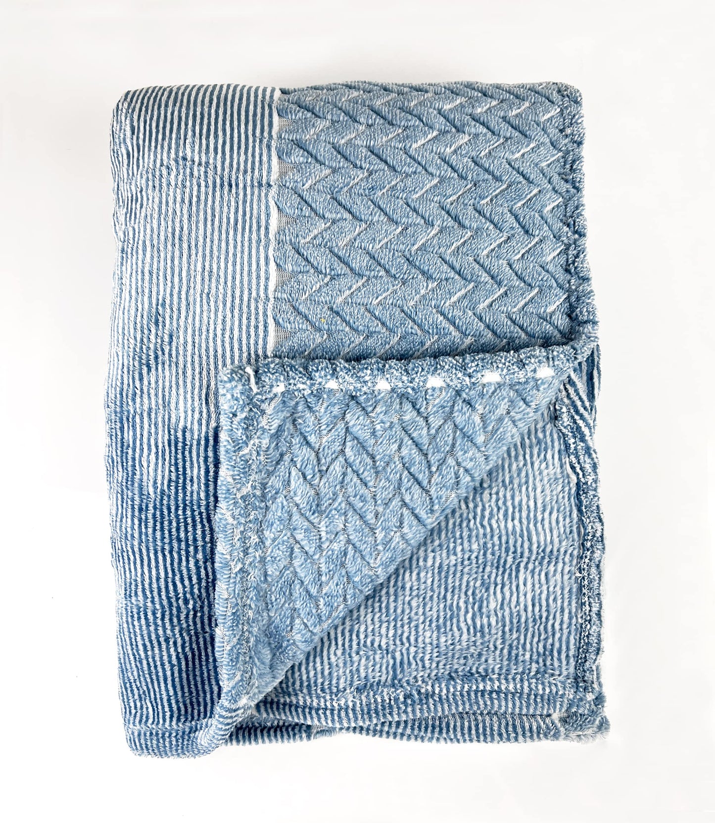 Fennco Styles Wheat Pattern Plush Extra Warm and Soft Throw Blanket 59" W x 79" L - Grey Flannel Fleece Large Blanket for Couch, Bedroom, Living Room Décor