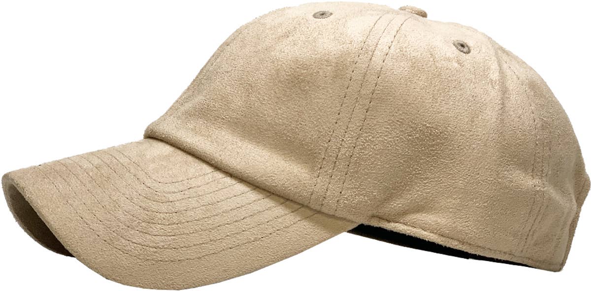 SUEDE BASEBALL CAP
