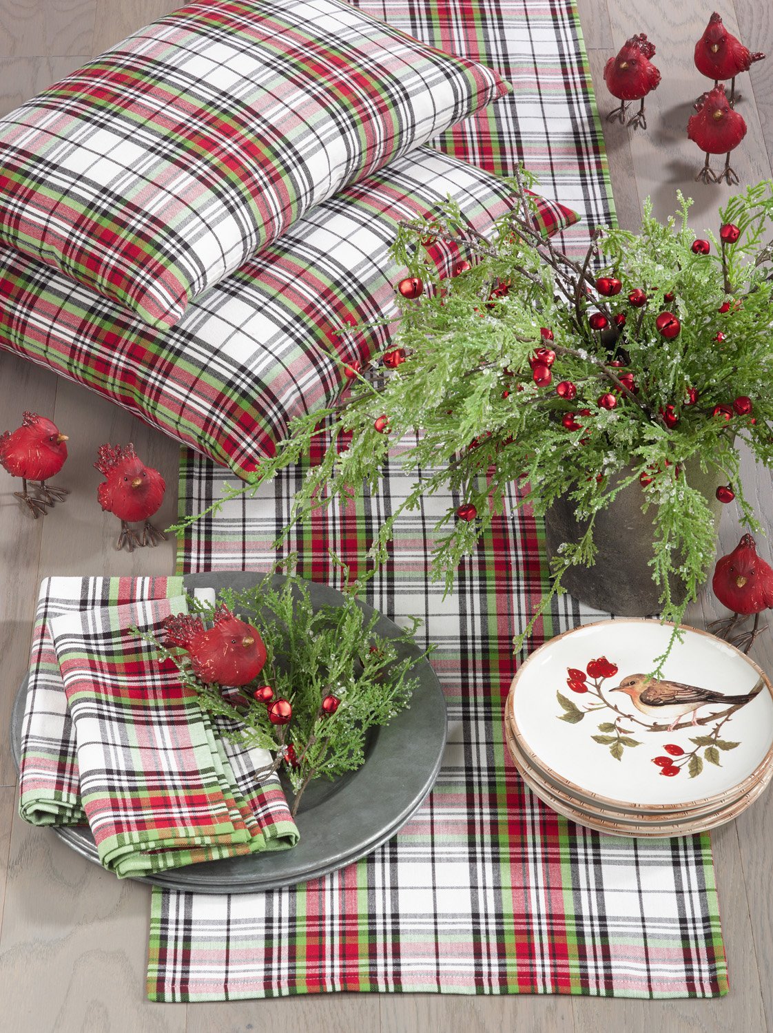 Classic Plaid Design Tabletop Collection