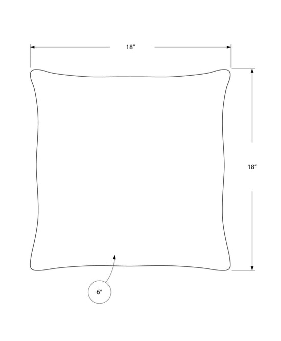Square Decorative Throw Pillows with Hypoallergenic Insert