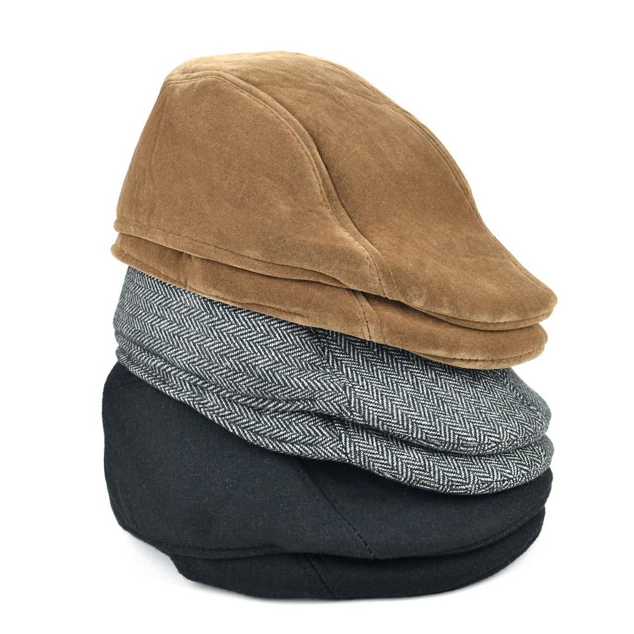 Fall/Winter Patterned Flat Ivy Hats