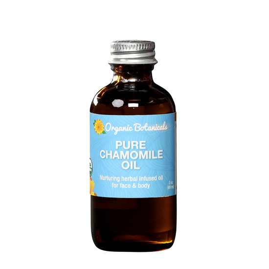 Pure Chamomile Infused Oil – Certified Organic Herbal Oil for Sensitive Skin, Eczema & More