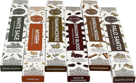 Woody Incense Sticks Variety Pack - Total 120 Incense Sticks
