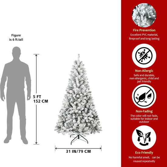 7FT Flocked Christmas Tree