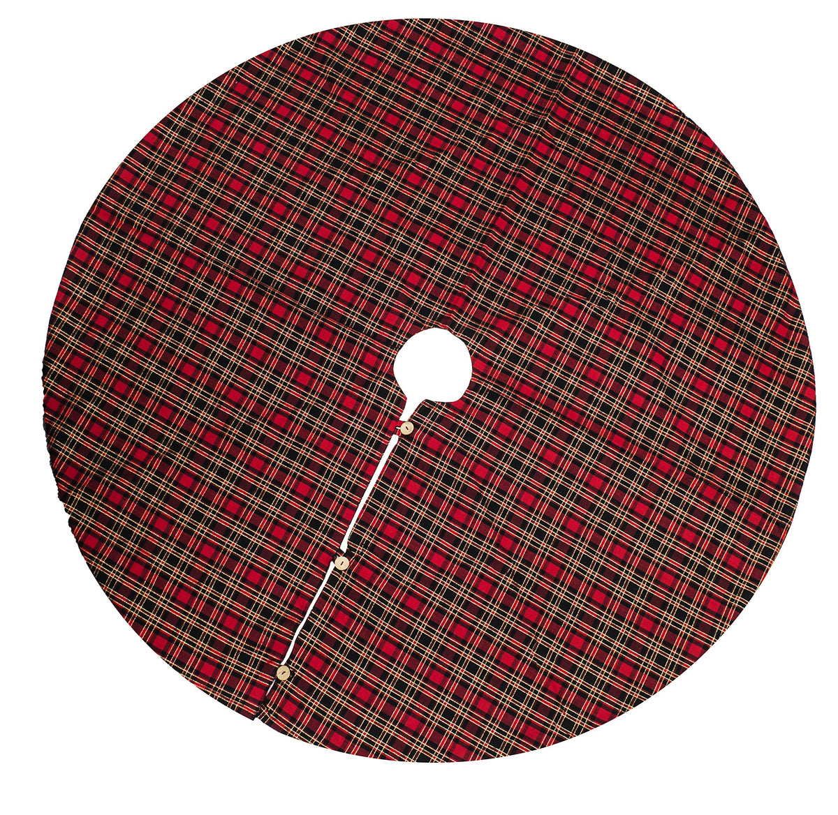 Fennco Styles Highland Holiday Red & Black Plaid Design 13"x19" Stocking