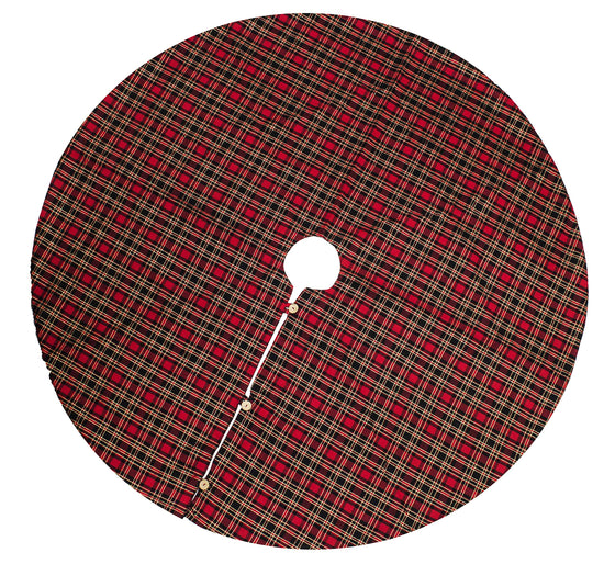 Fennco Styles Highland Holiday Red & Black Plaid Design 13"x19" Stocking