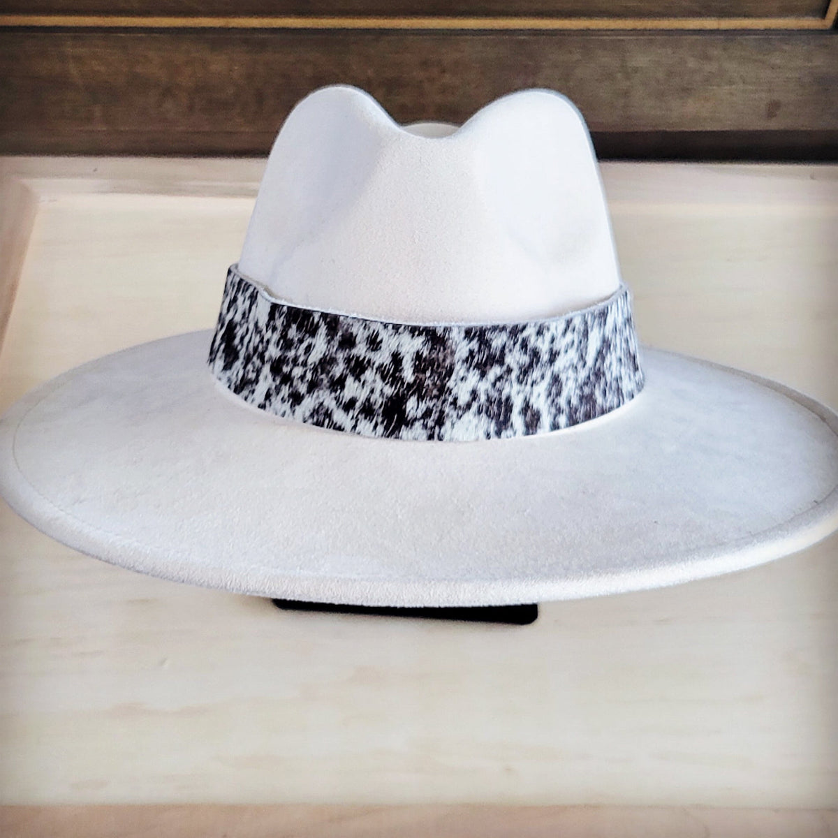 Rope Edge Spotted Hair on Hide Leather Belt Buckle 902g