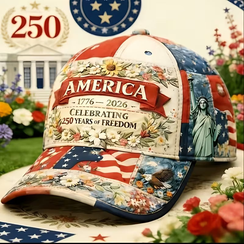 USA 250th Anniversary 3D Baseball Cap