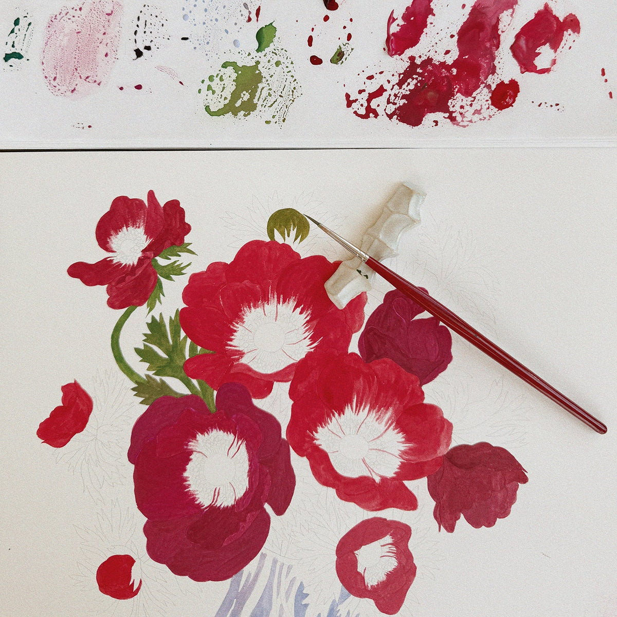ANEMONE VASE | greeting card