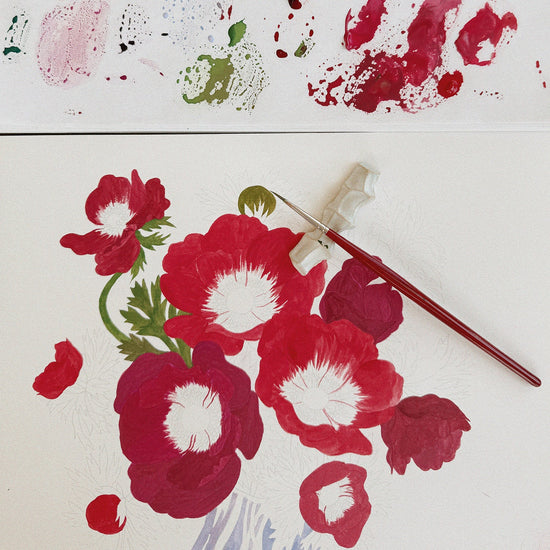 ANEMONE VASE | greeting card