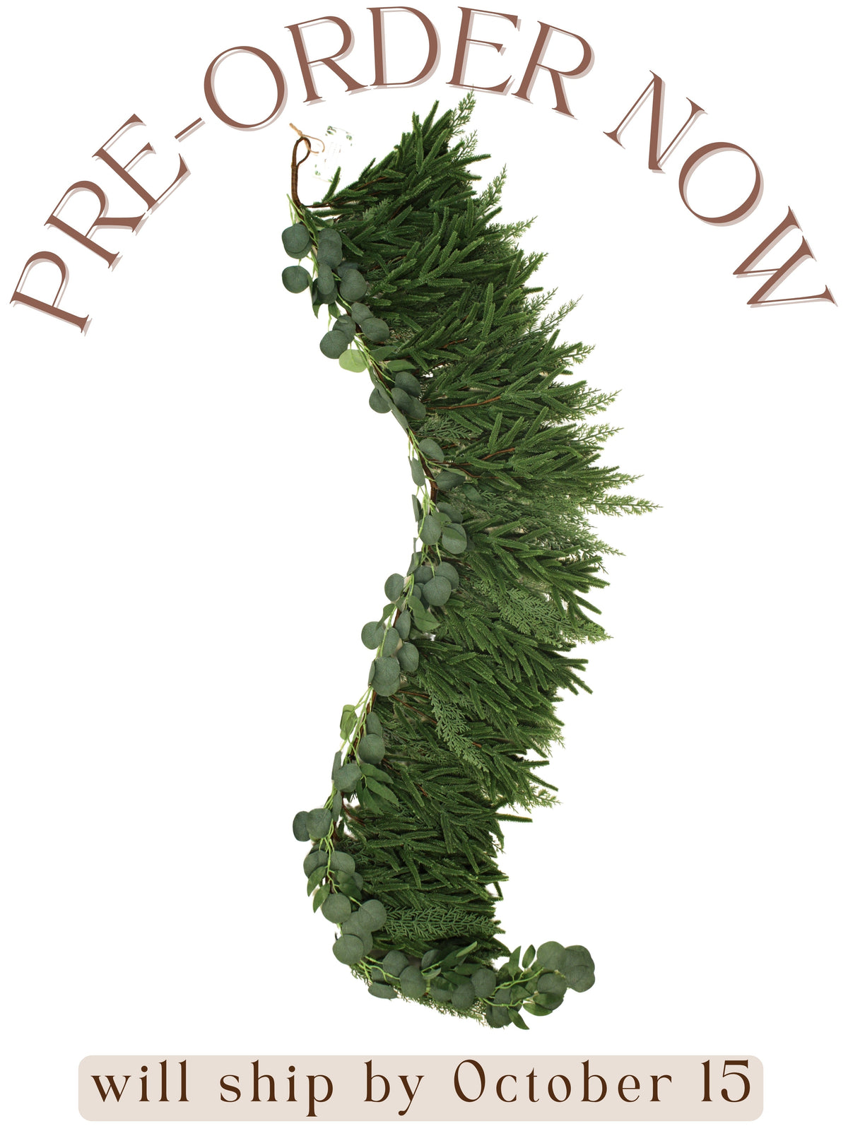 Artificial Cedar and Pine Garland, realistic greenery decor for mantel, staircase or doorway from Cedar & Spice Gifts