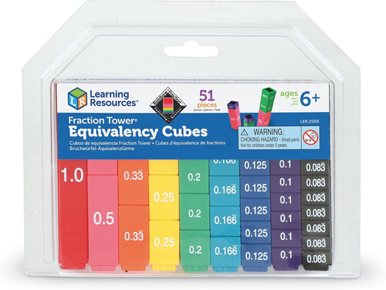 Stack Compare Master Fractions Math Tower for Kids Ages 6+