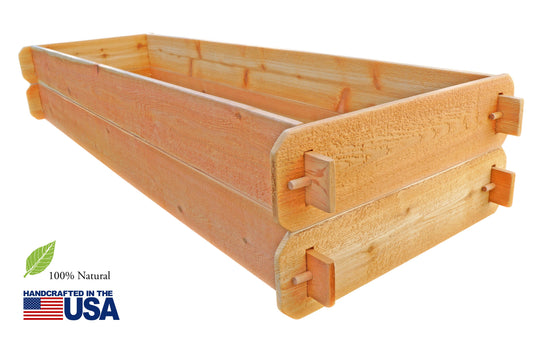 Timberlane Gardens Raised Garden Bed Kit Double Deep (Two 2x6) Select Cedar