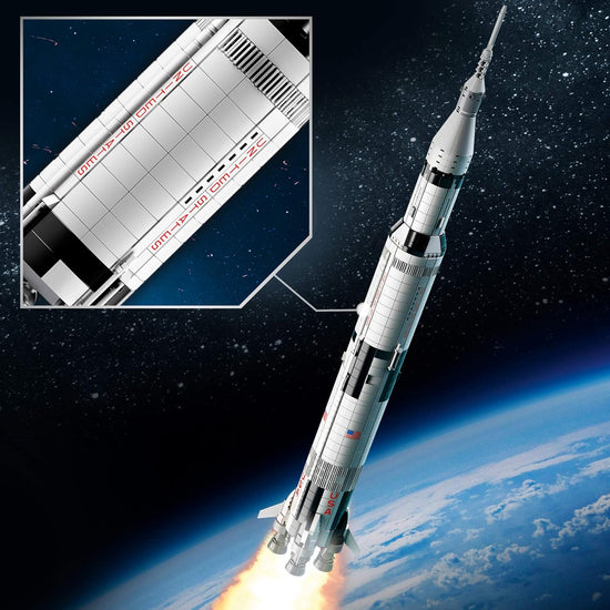 NASA Apollo Saturn V Rocket Lego Building Kit – 1969 Piece Space STEM Model