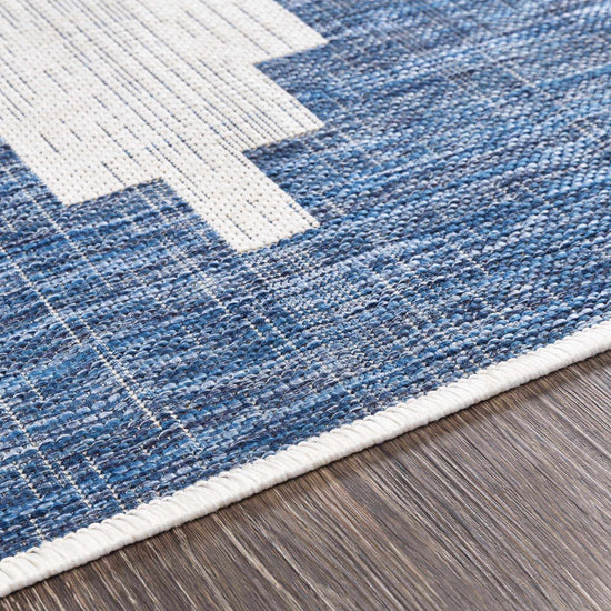 Djugun Navy Indoor & Outdoor Area Rug - Clearance