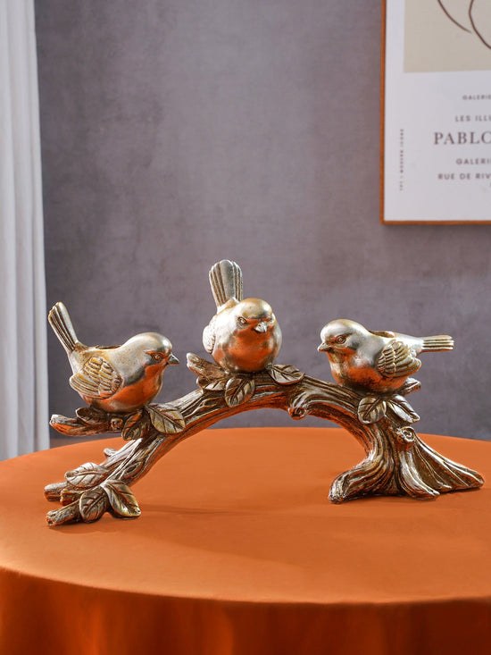 Bird Trio Branch Candle Holder
