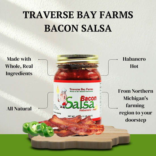 Bacon Salsa - Habanero Hot, 16 oz - Hot Salsa