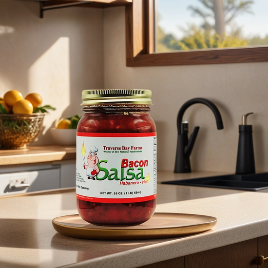 Bacon Salsa - Habanero Hot, 16 oz - Hot Salsa