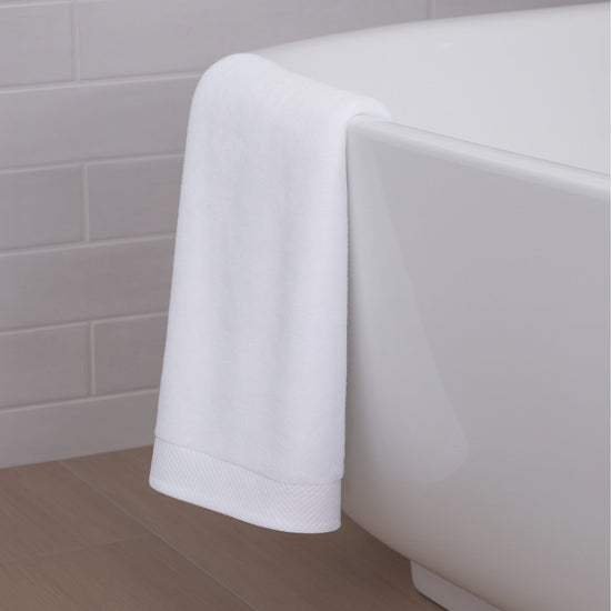 Plush Bamboo Bath Towel - Viscose from Bamboo + Cotton - White