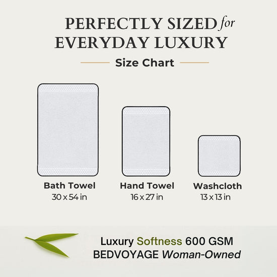 Plush Bamboo Bath Towel - Viscose from Bamboo + Cotton - White
