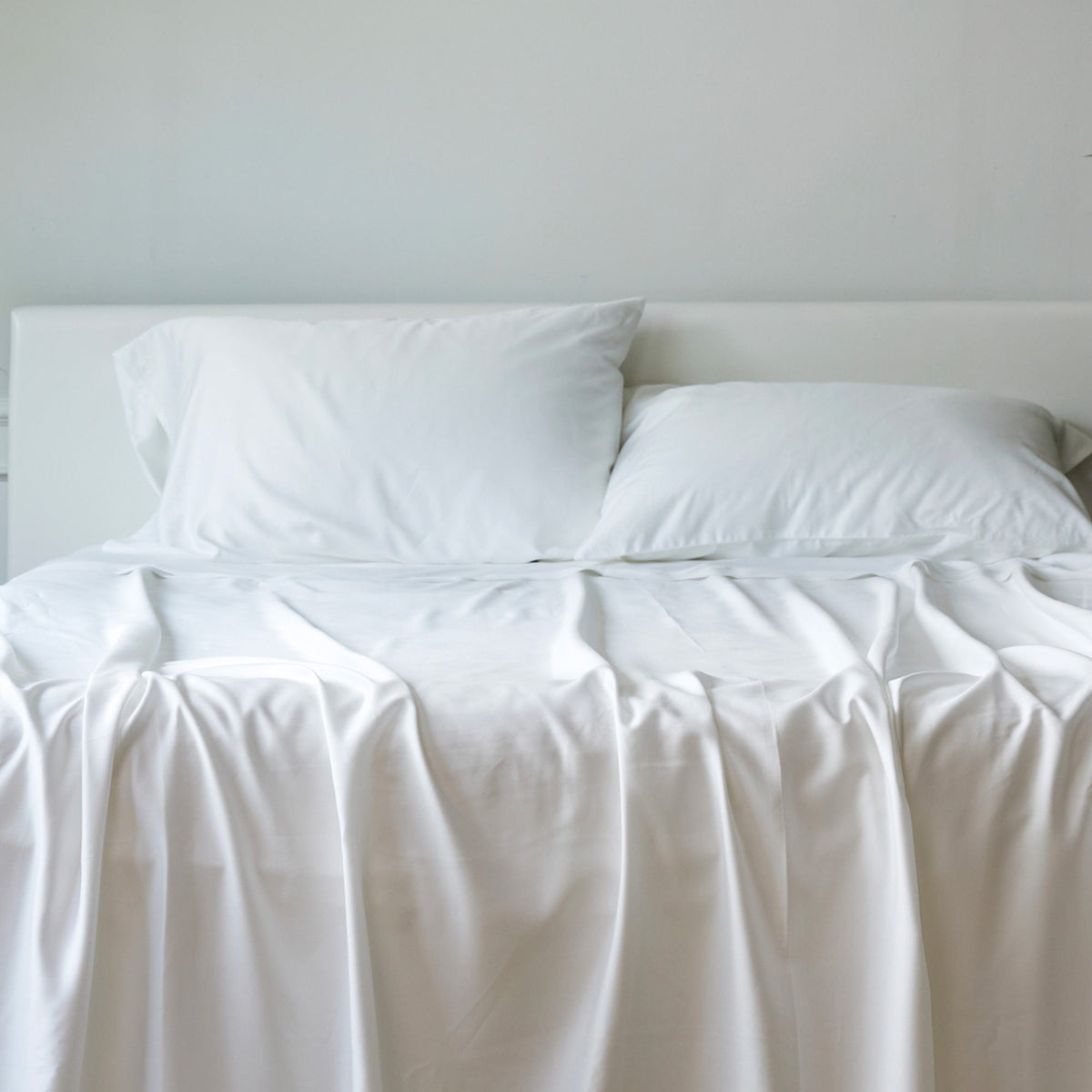 Cooling Bamboo Pillowcases - 100% Viscose from Bamboo - White