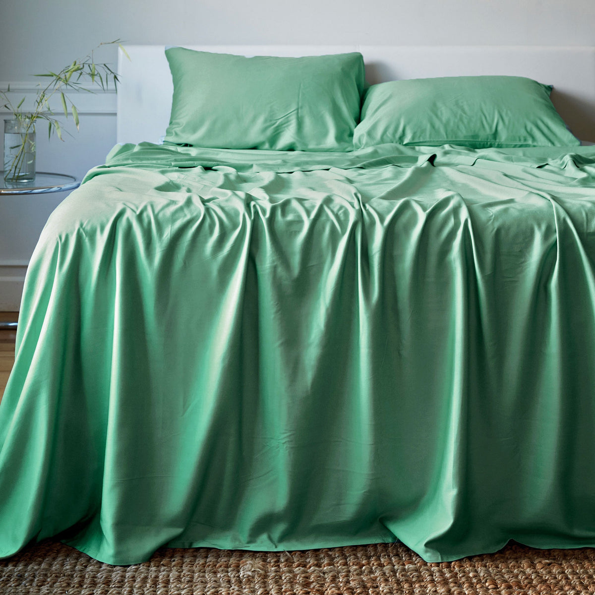 Cooling Bamboo Sheet Set - 100% Viscose from Bamboo - Seaglass